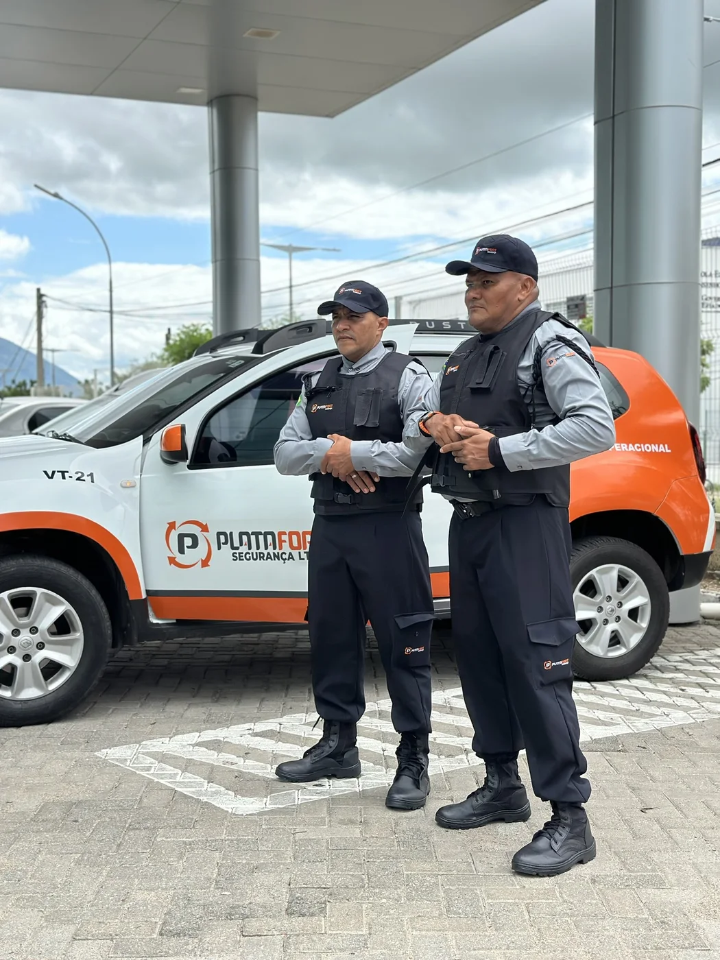 Profissionais da segurança patrimonial da Plata em campo